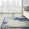 Homeroots 5 x 8 ft. Blue Large Floral Indoor & Outdoor Area Rug 384820 - alternate 9